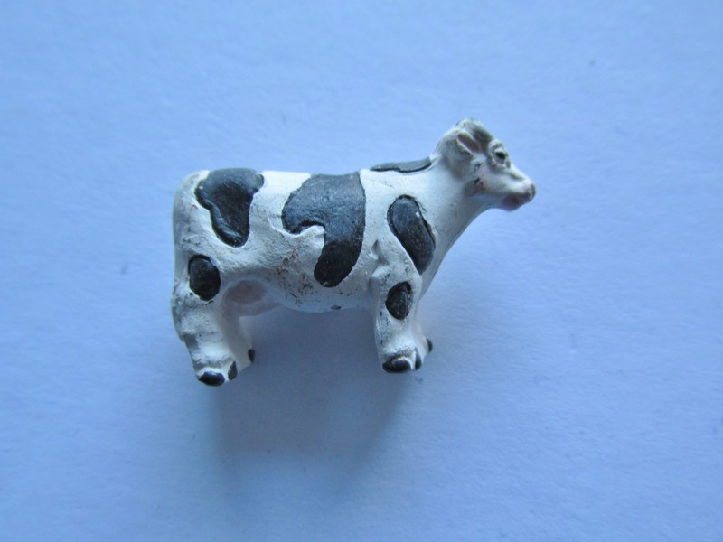 (image for) Cow black and white bead - Ceramiic